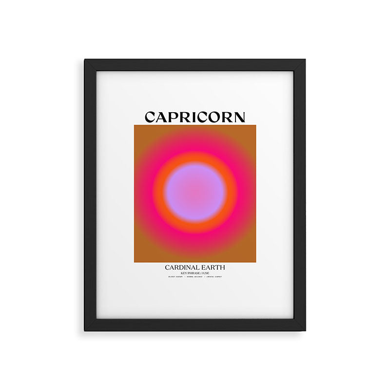 Capricorn Gradient Print Framed Art Print Gallery Image 5