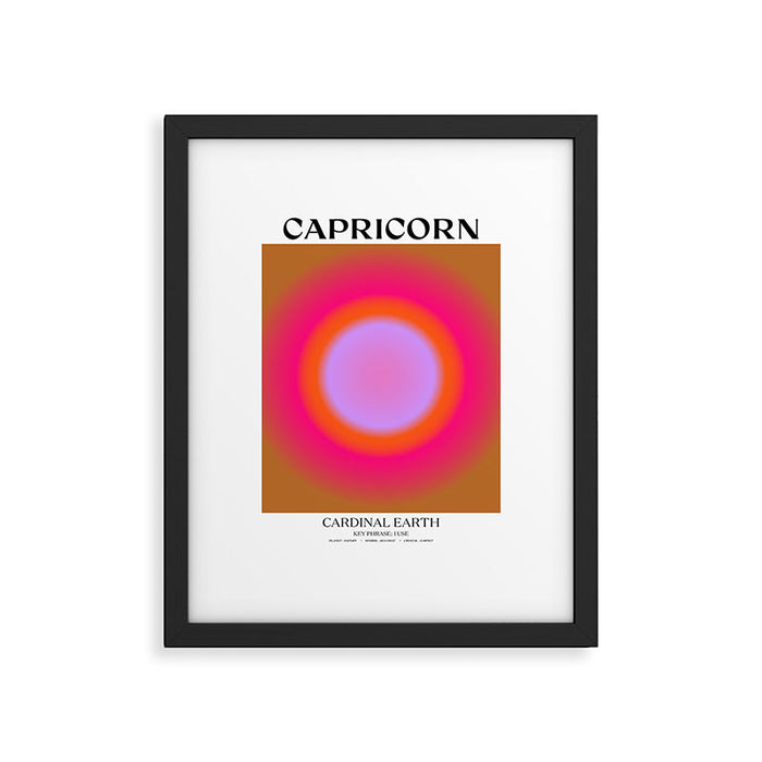 Capricorn Gradient Print Framed Art Print Gallery Image 1