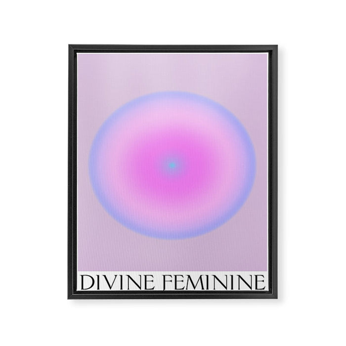 Divine Feminine Spiritual Gradient Art Print Framed Canvas Print Gallery Image 1