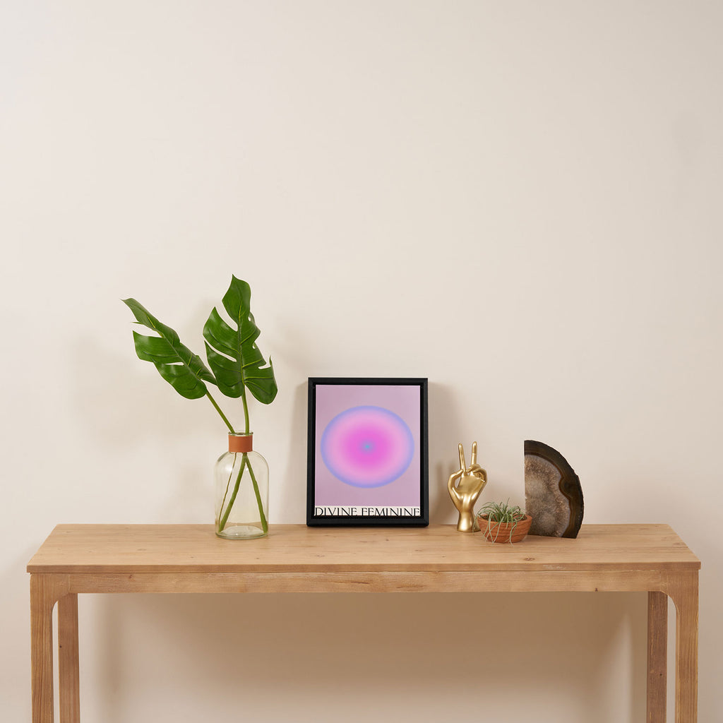 Divine Feminine Spiritual Gradient Art Print Framed Canvas Print Gallery Image 4
