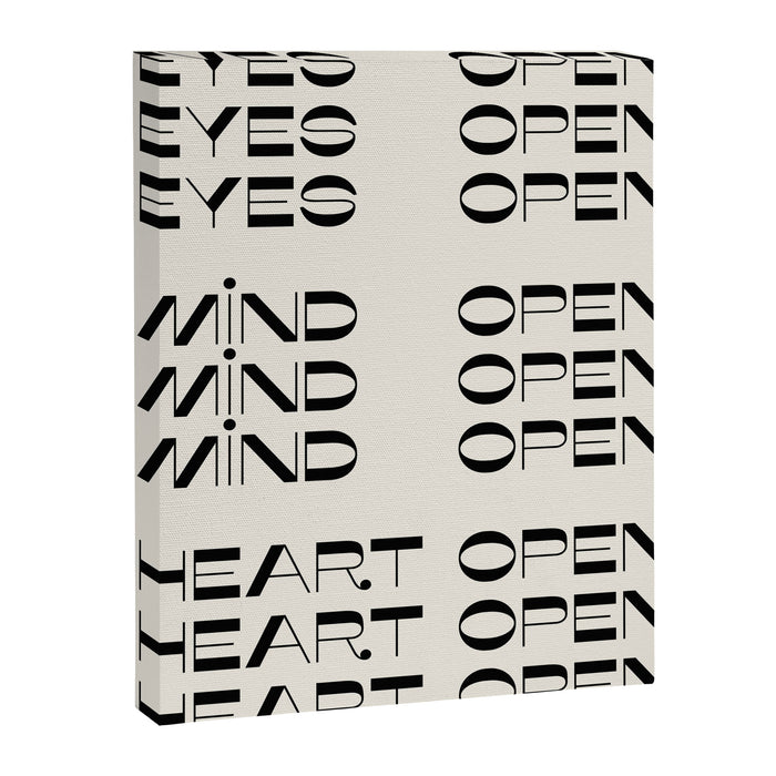 Eyes Open Mind Open Heart Open Canvas Print Gallery Image 1