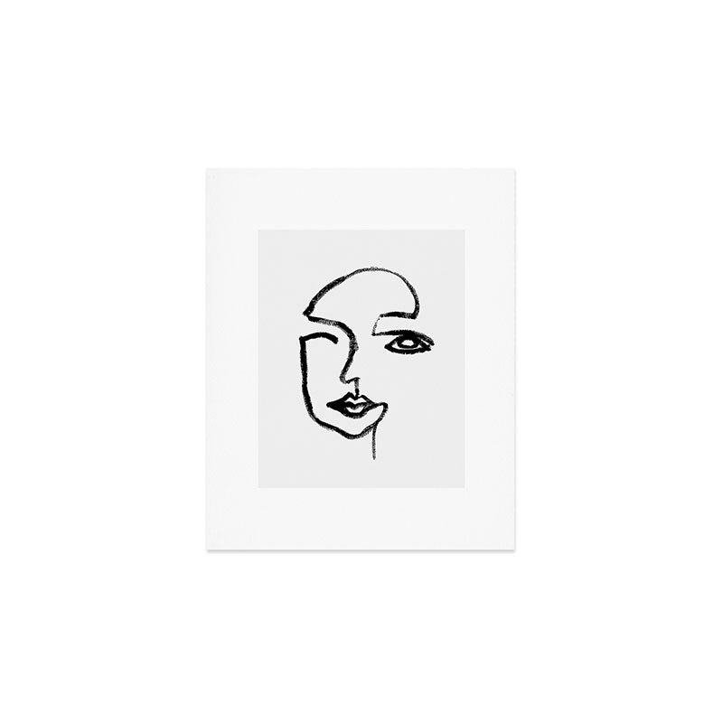 Face Line Art Print 2 Art Print Gallery Image 1