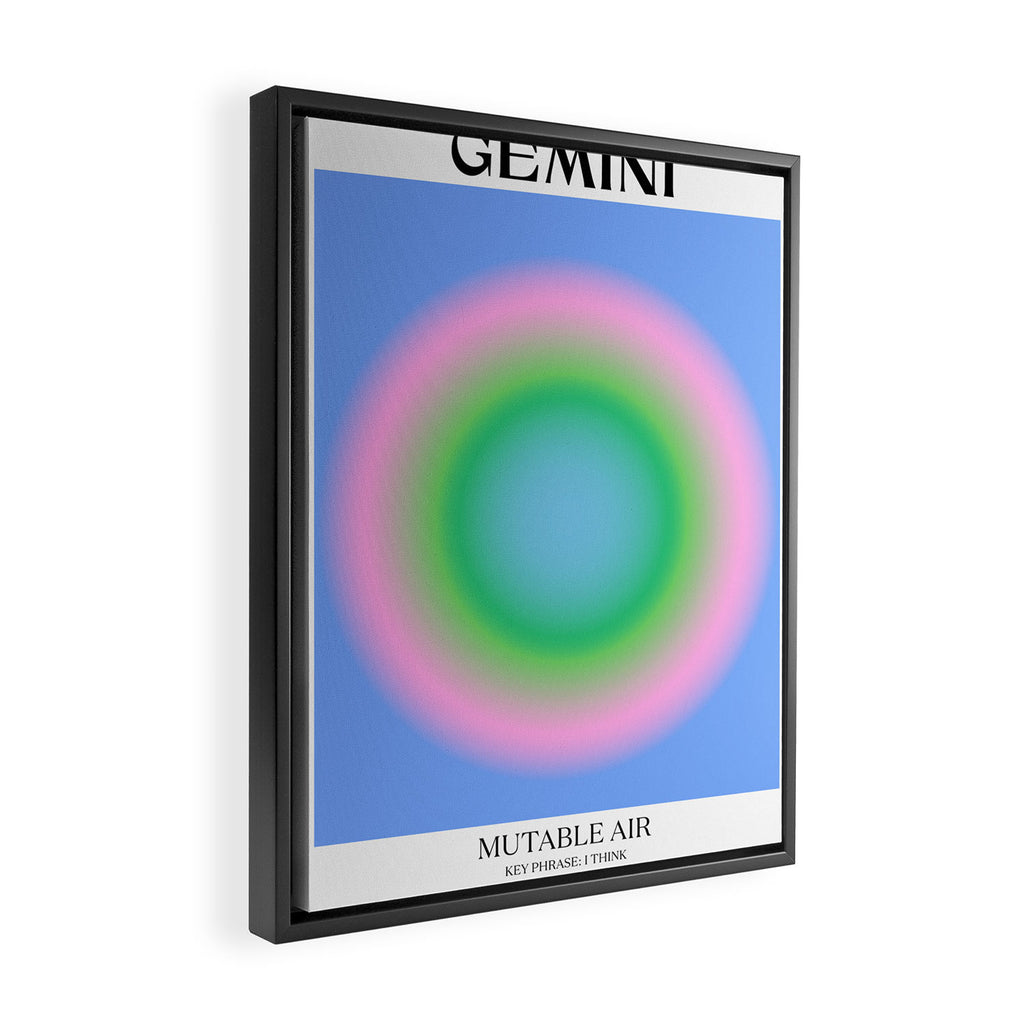 Gemini Gradient Print Framed Canvas Print Gallery Image 2