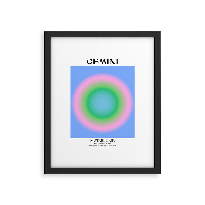 Gemini Gradient Print Framed Art Print Gallery Image 1