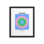 Gemini Gradient Print Framed Art Print Gallery Image 5