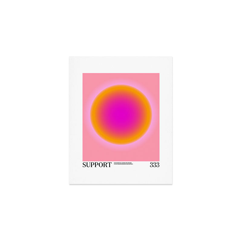Gradient Angel Number: Support Art Print Gallery Image 1