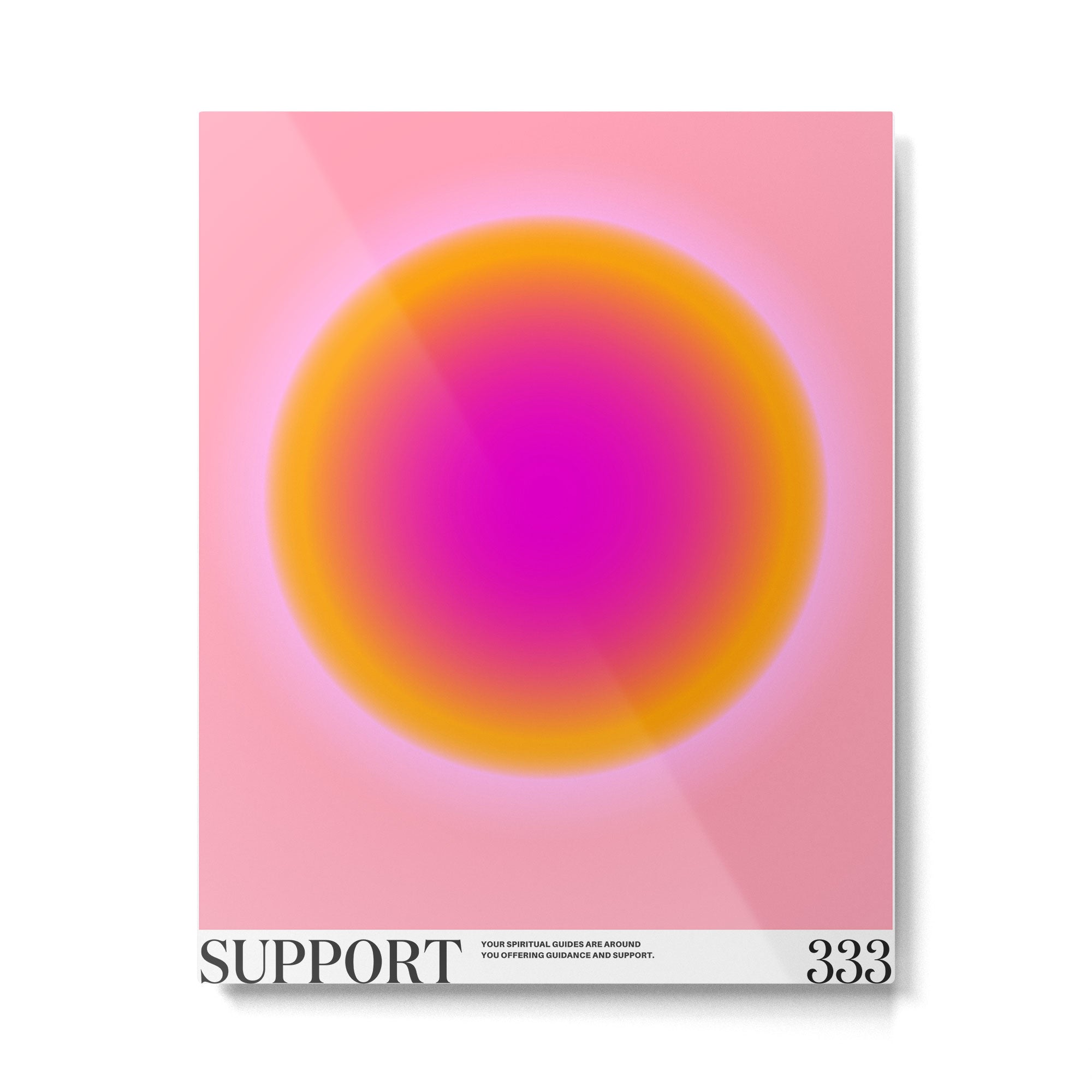 Gradient Angel Number: Support Metal Print Gallery Image 4