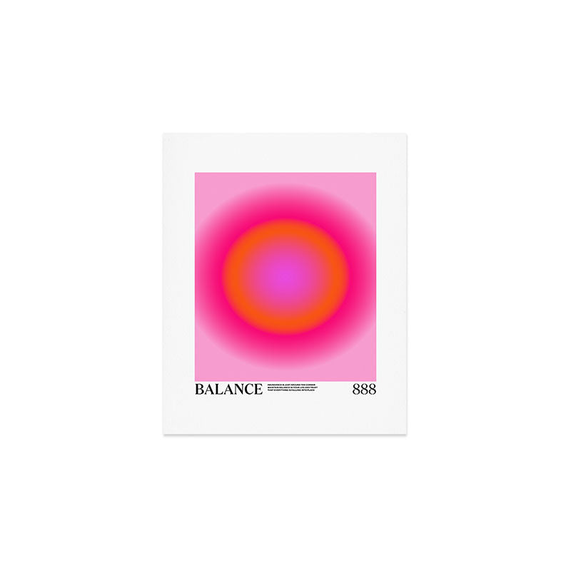 Gradient Angel Numbers: Balance Art Print Gallery Image 1
