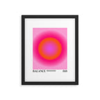 Gradient Angel Numbers: Balance Framed Art Print Gallery Image 5