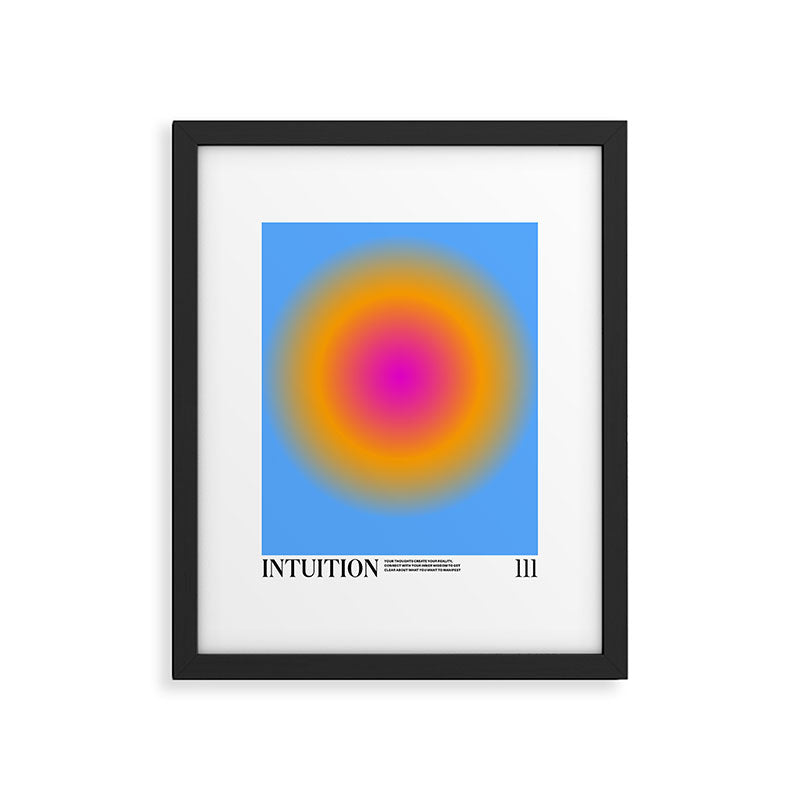 Gradient Angel Numbers: Intuition Framed Art Print Gallery Image 4