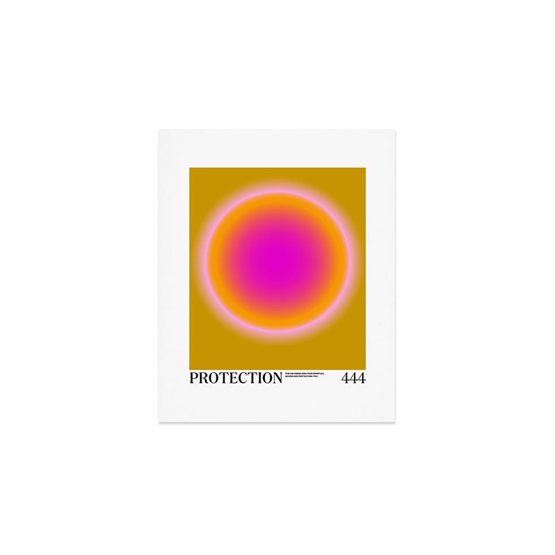 Gradient Angel Numbers: Protection Art Print Gallery Image 1
