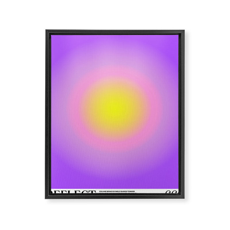 Gradient Angel Numbers: Reflect Framed Canvas Print Gallery Image 6