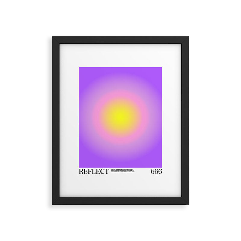Gradient Angel Numbers: Reflect Framed Art Print Gallery Image 5