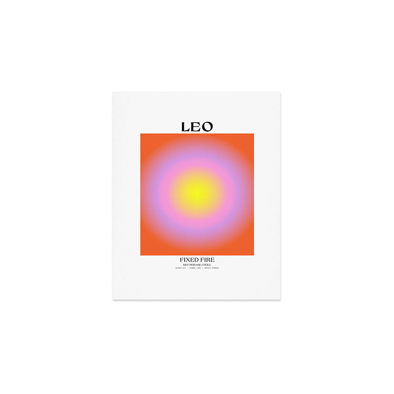 Leo Gradient Print Art Print Gallery Image 1