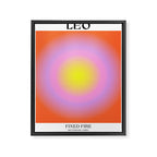 Leo Gradient Print Framed Canvas Print Gallery Image 6