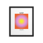 Leo Gradient Print Framed Art Print Gallery Image 5