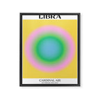 Libra Gradient Print Framed Canvas Print Gallery Image 6