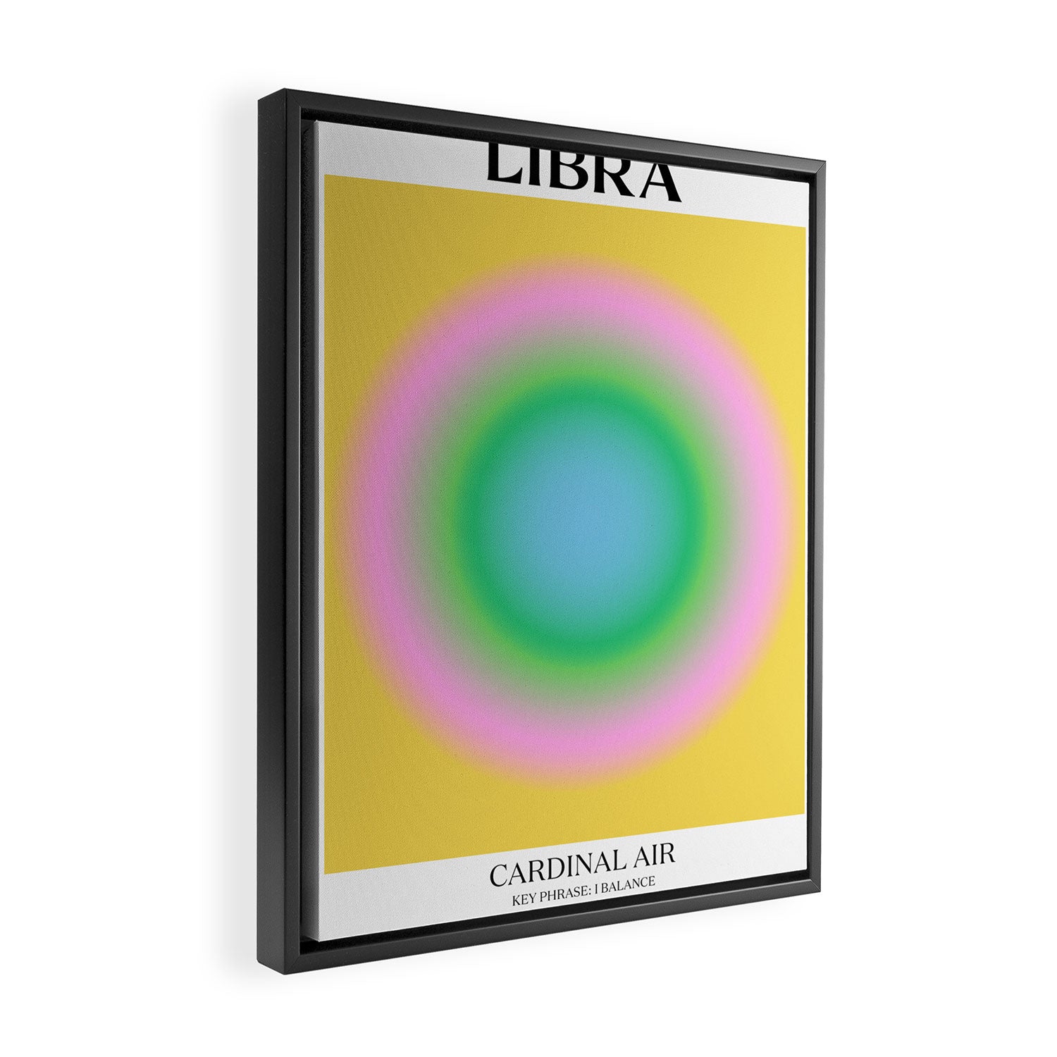Libra Gradient Print Framed Canvas Print Gallery Image 2