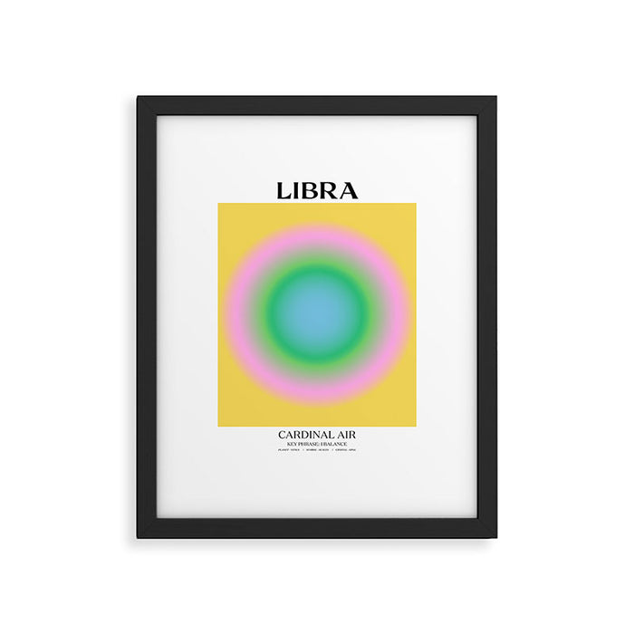Libra Gradient Print Framed Art Print Gallery Image 1