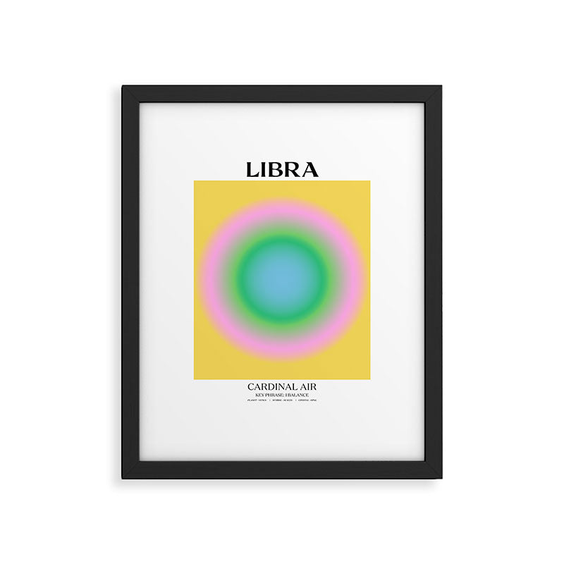 Libra Gradient Print Framed Art Print Gallery Image 5
