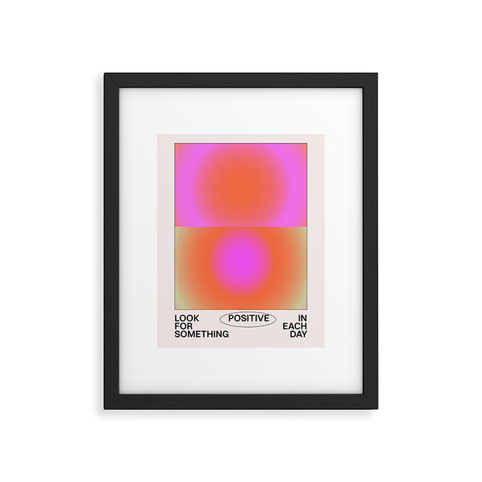 Look For Something Positive Framed Art Print Gallery Image 1