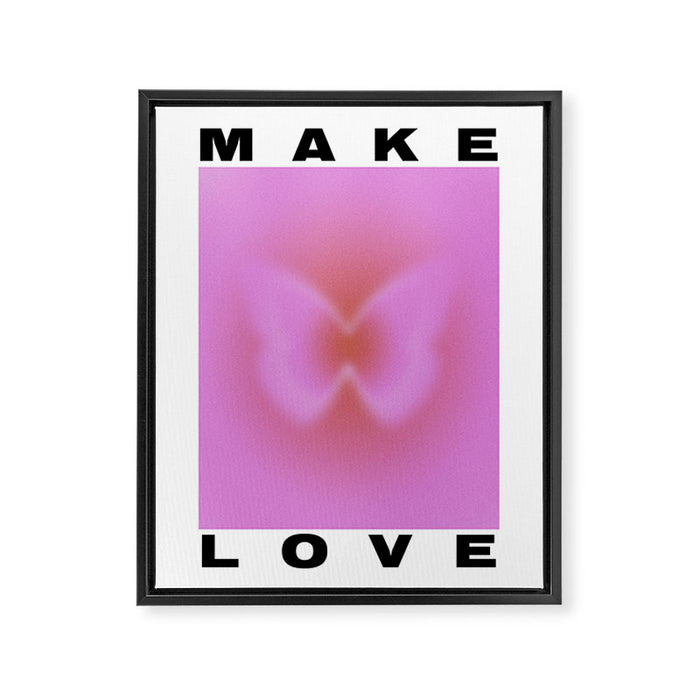 Make Love Art Print Framed Canvas Print Gallery Image 1