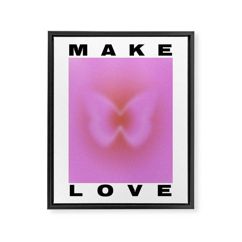 Make Love Art Print Framed Canvas Print Gallery Image 6