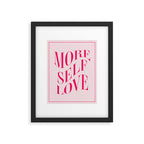 More Self Love Pink Framed Art Print Gallery Image 5