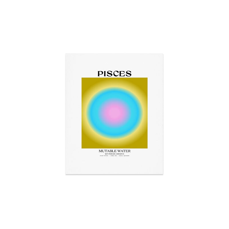 Pisces Gradient Print Art Print Gallery Image 1
