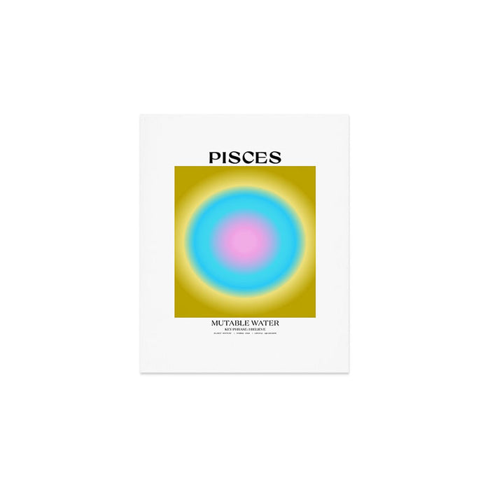 Pisces Gradient Print Art Print Gallery Image 1