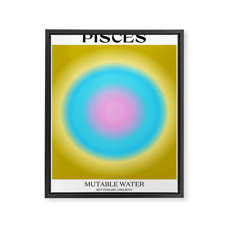 Pisces Gradient Print Framed Canvas Print Gallery Image 6