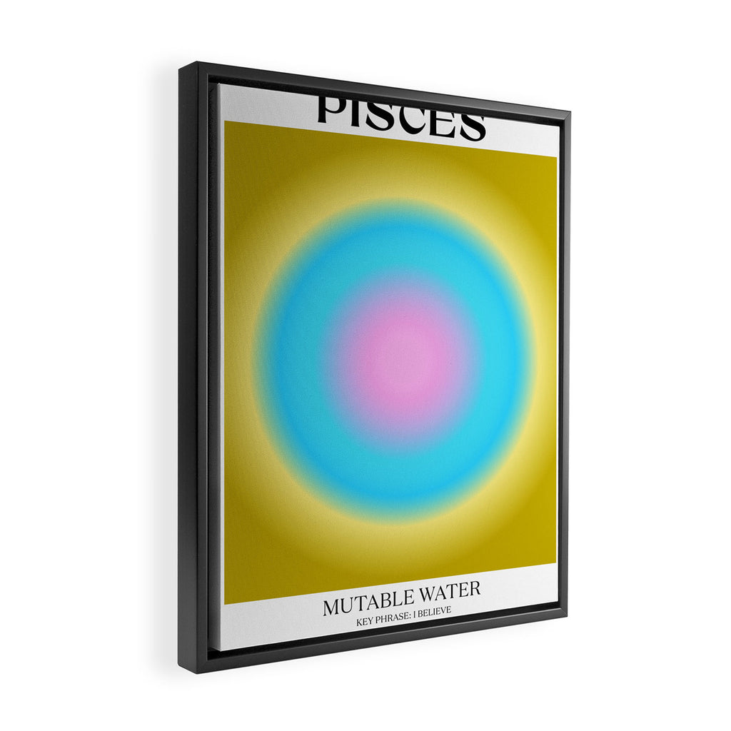 Pisces Gradient Print Framed Canvas Print Gallery Image 2