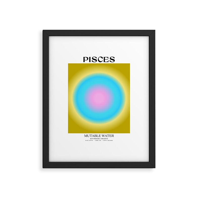 Pisces Gradient Print Framed Art Print Gallery Image 4