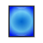 Present Moment Blue Aura Framed Canvas Print Gallery Image 6