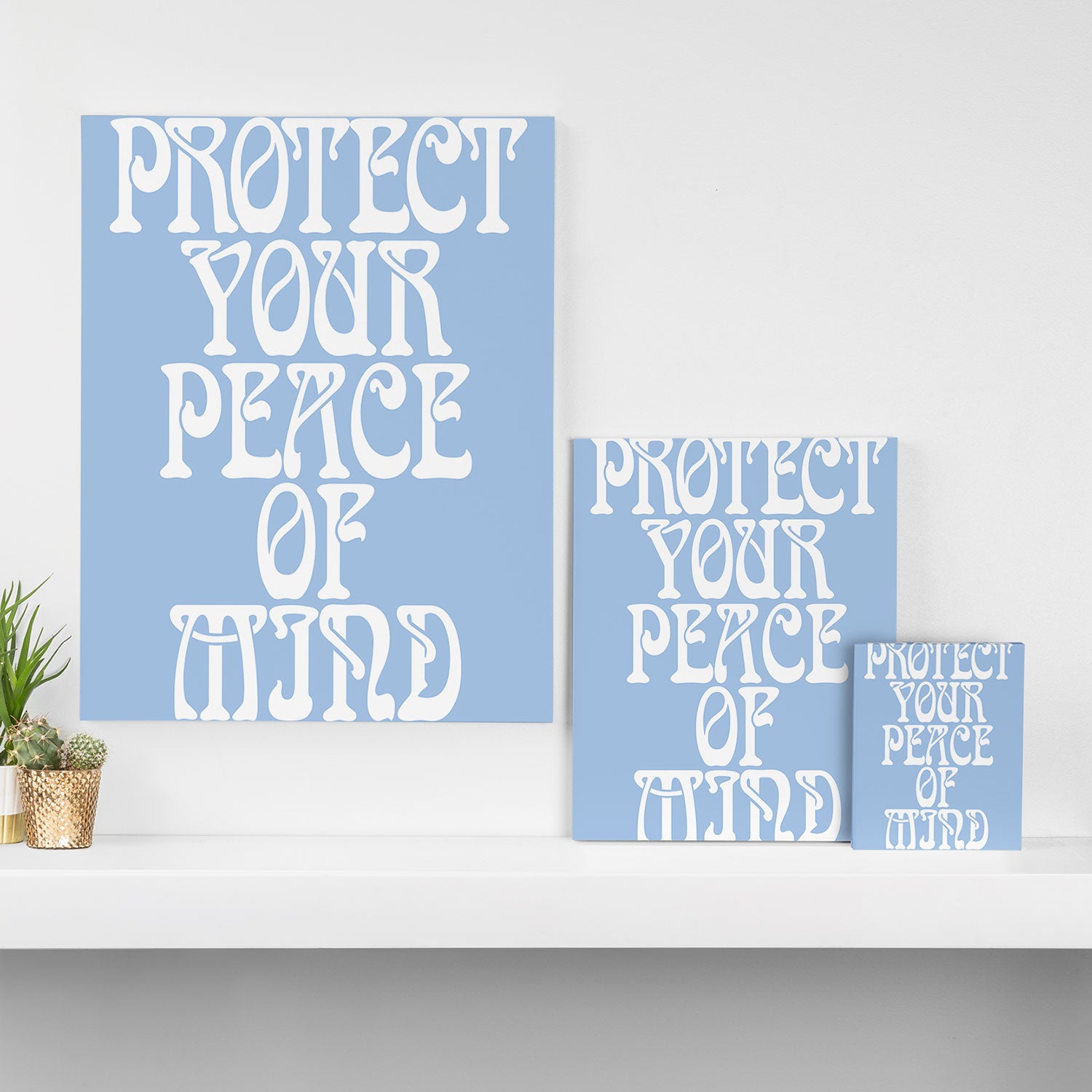 Protect Your Peace Poster Canvas Print Gallery Image 3