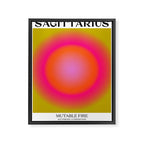 Sagittarius Gradient Print Framed Canvas Print Gallery Image 6