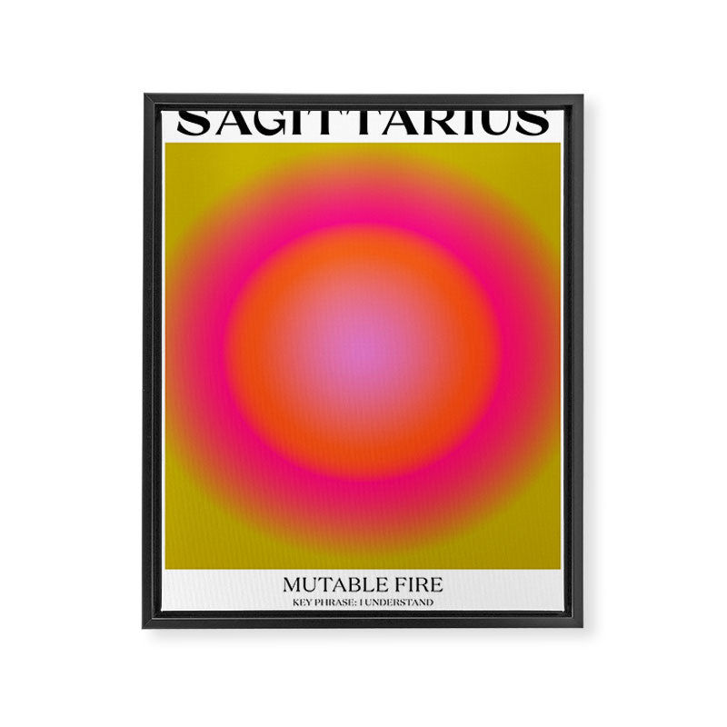 Sagittarius Gradient Print Framed Canvas Print Gallery Image 6