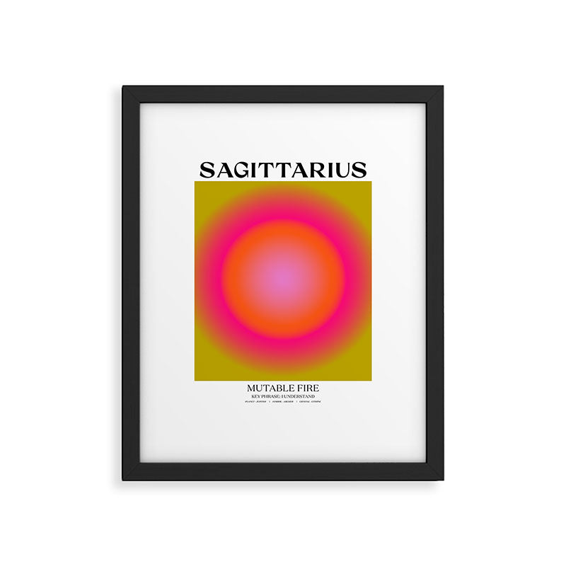 Sagittarius Gradient Print Framed Art Print Gallery Image 4