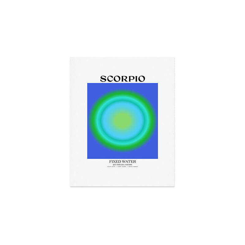 Scorpio Gradient Print Art Print Gallery Image 1