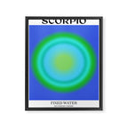Scorpio Gradient Print Framed Canvas Print Gallery Image 6