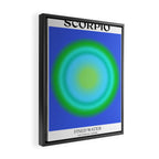 Scorpio Gradient Print Framed Canvas Print Gallery Image 2