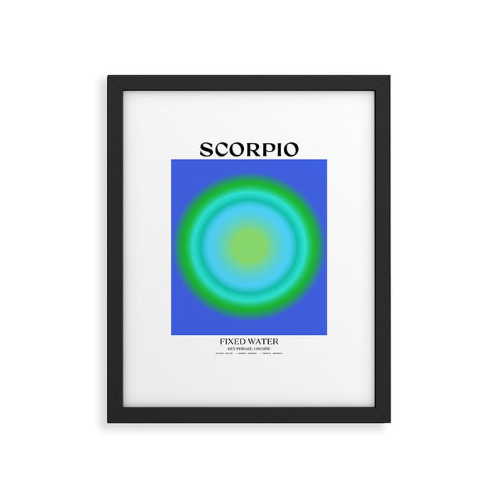 Scorpio Gradient Print Framed Art Print Gallery Image 1
