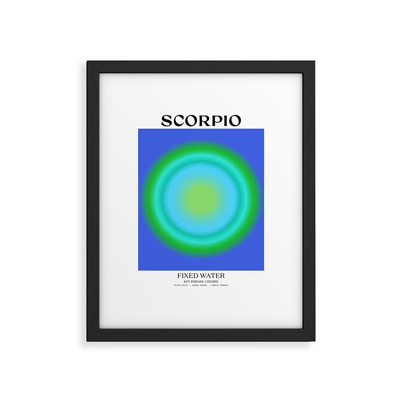 Scorpio Gradient Print Framed Art Print Gallery Image 5