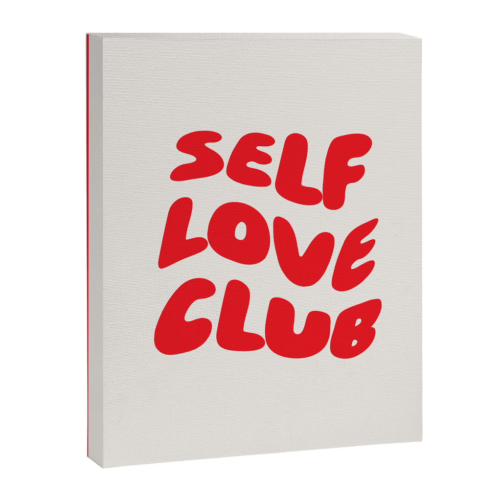 Self Love Club Red Canvas Print Gallery Image 6
