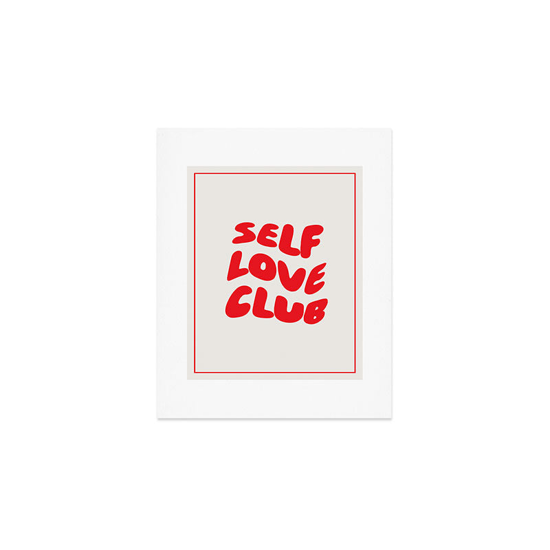 Self Love Club Red Art Print Gallery Image 1