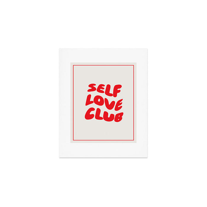 Self Love Club Red Art Print Gallery Image 1