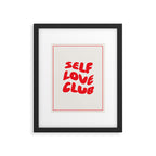 Self Love Club Red Framed Art Print Gallery Image 5