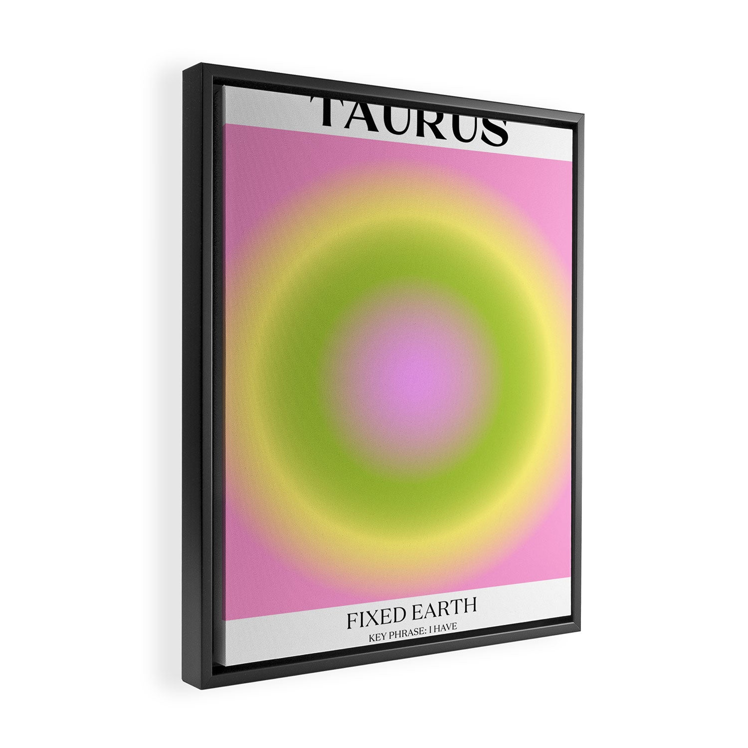Taurus Gradient Print Framed Canvas Print Gallery Image 2