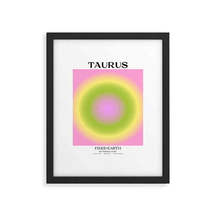 Taurus Gradient Print Framed Art Print Gallery Image 1