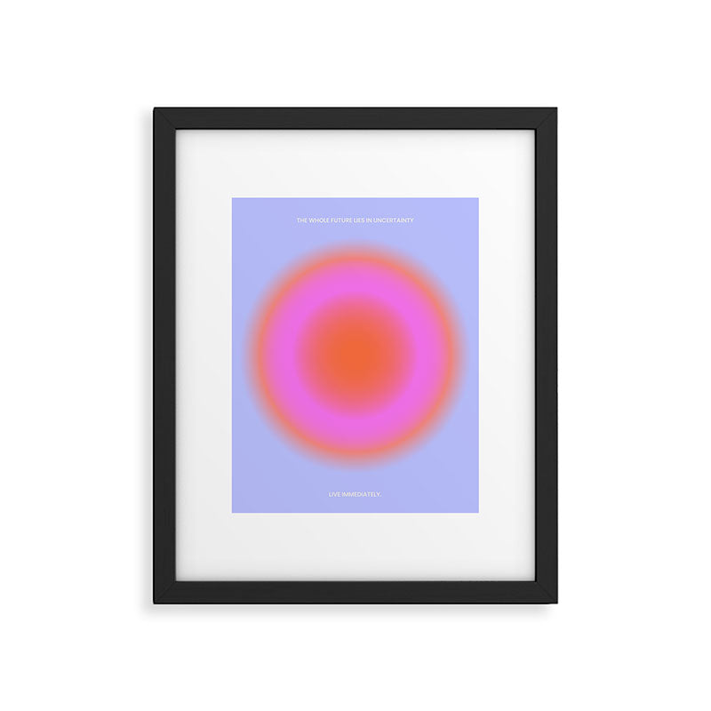 The Whole Future Lies In Uncertainty Poster Framed Art Print Gallery Image 5